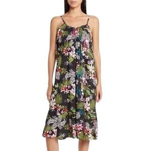 BohoMe Women's Tropical Floral Cover-up Dress